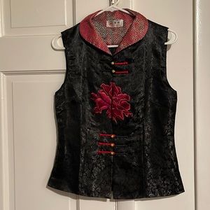 Authentic Chinese Floral Vest